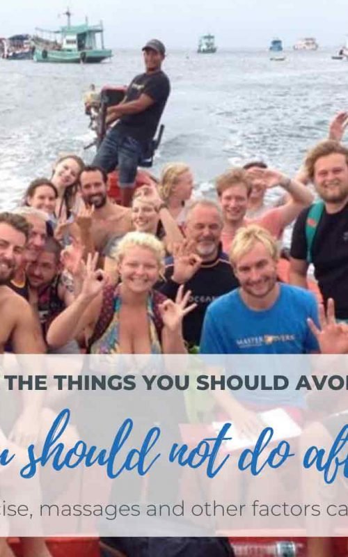 7 Things You Should Not Do After Diving Master Divers Koh Tao 7005