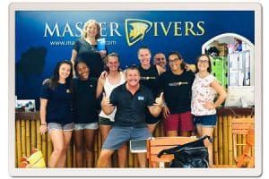 Master Divers Team with PADI Regional Manager