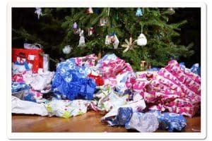 xmas trash with border